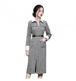 Autumn Winter Woman Long Trench Coat Fashion Korean Office OL Casual Elegant Women's Woolen Tweed Windbreaker $81.18 - Jacket...