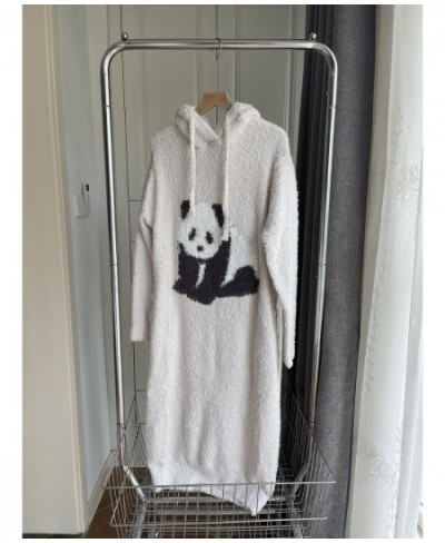 Homewear Room Wear Women Pajamas Set Dress Home Clothes Panda Sleepwear $78.50 - Sleepwears