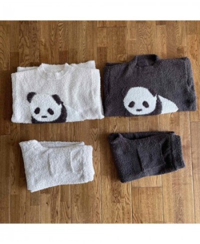 Homewear Room Wear Women Pajamas Set Dress Home Clothes Panda Sleepwear $78.50 - Sleepwears