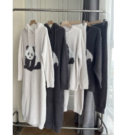 Homewear Room Wear Women Pajamas Set Dress Home Clothes Panda Sleepwear $78.50 - Sleepwears