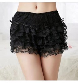 Women Elastic Waist Lace Safety Short Pants Lolita Casual Bow Safety Shorts Bottoming Culottes Basic Panties Scanties Underwe...