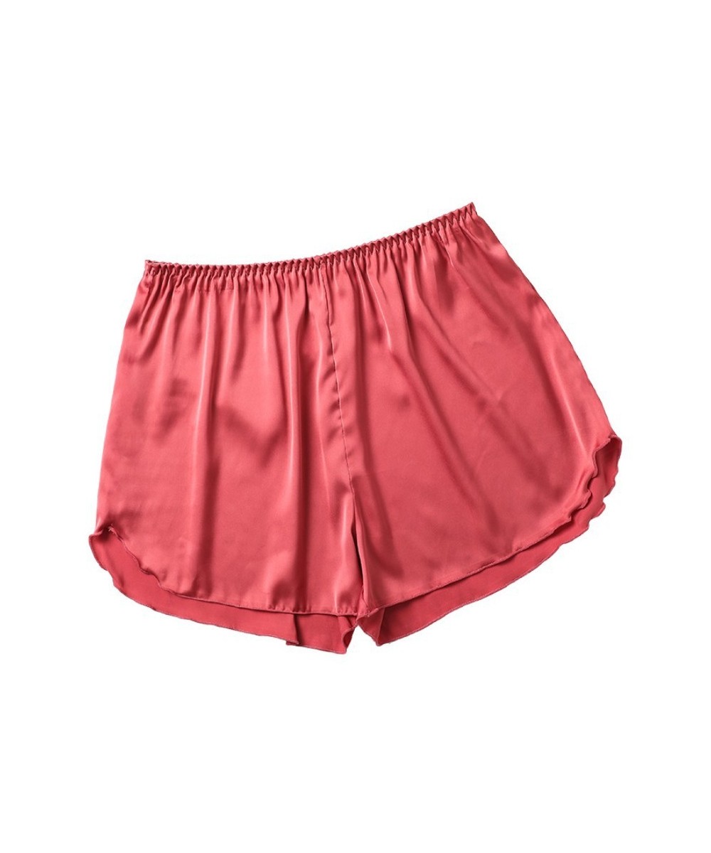 Summer Satin Pajama Shorts Women Korean Style Elastic Waist Shorts Female Sexy Fashion Home Clothes Solid Cool Sleepwear $13....