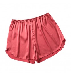 Summer Satin Pajama Shorts Women Korean Style Elastic Waist Shorts Female Sexy Fashion Home Clothes Solid Cool Sleepwear $13....