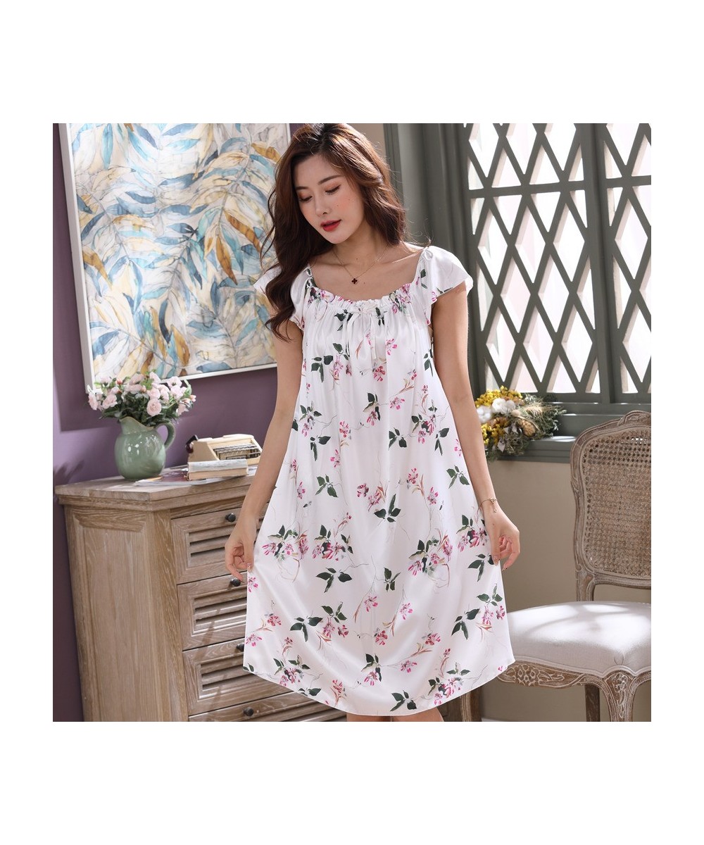 Nightgowns Women Summer 5XL Kawaii Print Large Size Students Elegant Trendy Sleepwear Femme Chic Sleeveless Knee-Length Popul...