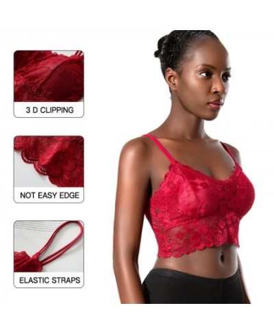 2022 new women's plus-size no underwire gathering comfortable bra cover simple natural lace anti-exposing breast wrap bra $16...