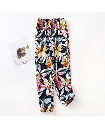 Spring Summer Printed Home Pants Women Thin Soft Sleep Pants Japanese Style Loose Sweat Trousers Femme Plus Size Bottoms $27....