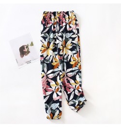 Spring Summer Printed Home Pants Women Thin Soft Sleep Pants Japanese Style Loose Sweat Trousers Femme Plus Size Bottoms $27....