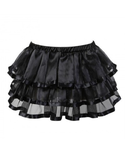 Ladies Lolita Style Kawaii Puffy Skirt Mesh Half Cake Pleated Skirt Corset Versatile Super Short Party Dance Skirts for Women...
