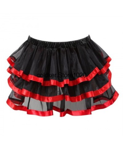 Ladies Lolita Style Kawaii Puffy Skirt Mesh Half Cake Pleated Skirt Corset Versatile Super Short Party Dance Skirts for Women...