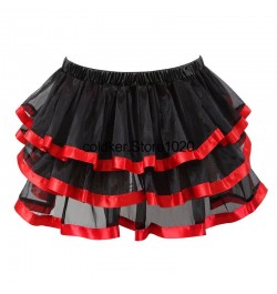 Ladies Lolita Style Kawaii Puffy Skirt Mesh Half Cake Pleated Skirt Corset Versatile Super Short Party Dance Skirts for Women...