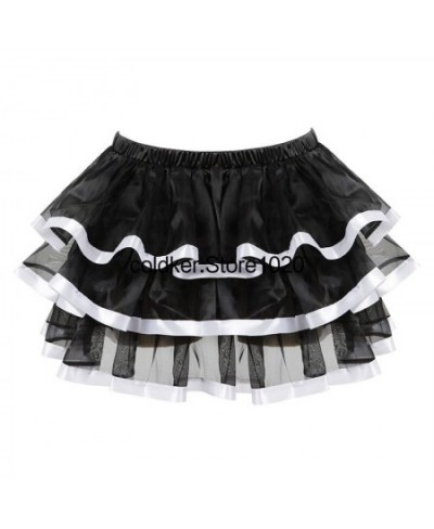 Ladies Lolita Style Kawaii Puffy Skirt Mesh Half Cake Pleated Skirt Corset Versatile Super Short Party Dance Skirts for Women...