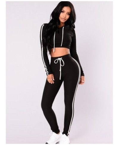 Summer Women Two Piece Set Hoodies Crop Top+Pant Suit Tracksuit Fall Winter Sports Fitness Jogging Femme Ensemble Female $37....