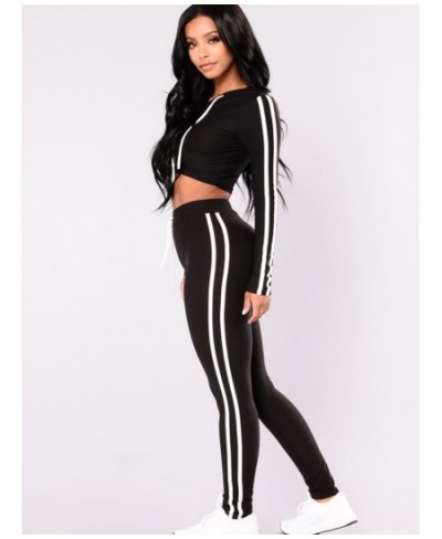 Summer Women Two Piece Set Hoodies Crop Top+Pant Suit Tracksuit Fall Winter Sports Fitness Jogging Femme Ensemble Female $37....