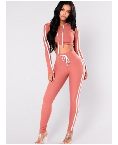 Summer Women Two Piece Set Hoodies Crop Top+Pant Suit Tracksuit Fall Winter Sports Fitness Jogging Femme Ensemble Female $37....