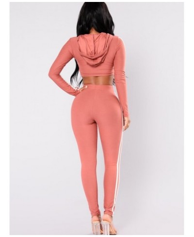 Summer Women Two Piece Set Hoodies Crop Top+Pant Suit Tracksuit Fall Winter Sports Fitness Jogging Femme Ensemble Female $37....