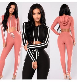 Summer Women Two Piece Set Hoodies Crop Top+Pant Suit Tracksuit Fall Winter Sports Fitness Jogging Femme Ensemble Female $37....