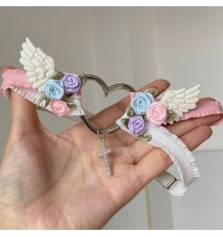 Japanese Flower Wing Leg Ring Sweet Bridal Wedding Party Garter Belt Thigh Harness with Pendant for Womens $15.80 - Underwear