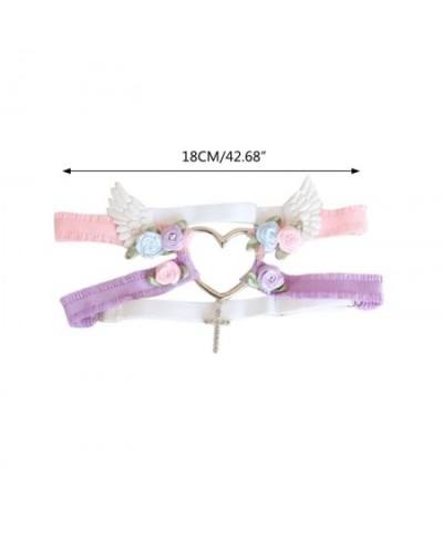 Japanese Flower Wing Leg Ring Sweet Bridal Wedding Party Garter Belt Thigh Harness with Pendant for Womens $15.80 - Underwear