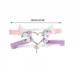 Japanese Flower Wing Leg Ring Sweet Bridal Wedding Party Garter Belt Thigh Harness with Pendant for Womens $15.80 - Underwear