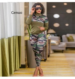 Plus Size S-5Xl 2 Piece Outfits for Women Camouflage Printed Stretch Casual Joggor Fitness Matching Set Wholesale $59.54 - Pl...