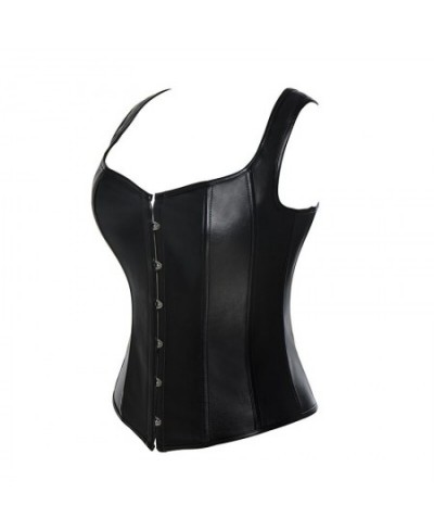 Women Corsets & Bustiers Steel Boned Overbust Steampunk Corset Tops Lace Up Gothic Bustier Shapewear Outfit Waist Trainer Ves...