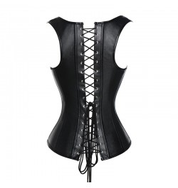 Women Corsets & Bustiers Steel Boned Overbust Steampunk Corset Tops Lace Up Gothic Bustier Shapewear Outfit Waist Trainer Ves...