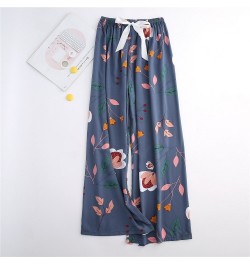 Casual Cute Women Loose Pajama Pants Summer Autumn Lounge Trousers Print Bottoms Stretch Waist Drawstring High Waist Home Pan...