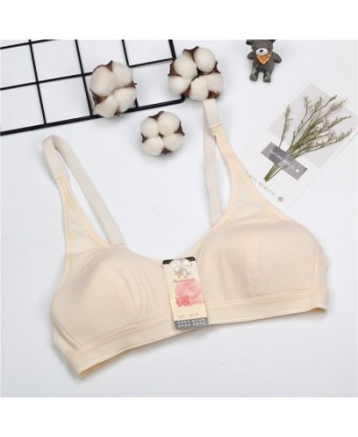 Women Bras Cotton Push Up Bra Wire Free comfy full Thin cup 70 75 80 85 90 95 Size 32 34 36 38 40 42 Adjusted-straps Underwea...