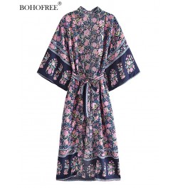 Vintage Bathing Robe Batwing Sleeve Beach Cover Ups Rayon Cotton Oversized Bohemian Long Kimono Female Vestidos Kaftan Kimono...