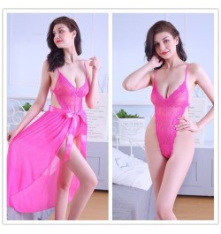 New sexy lingerie women sexy lace one-piece perspective mesh seductive dress suit pajamas $36.08 - Sleepwears