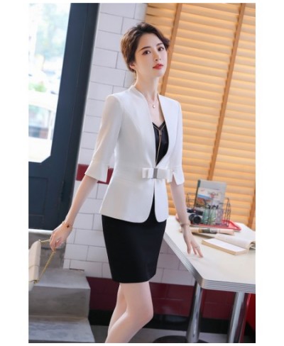 Novelty Wine Formal Ladies Office Work Wear Blazers Spring Summer Business Suits with Skirt and Jackets Coat for Women OL Set...