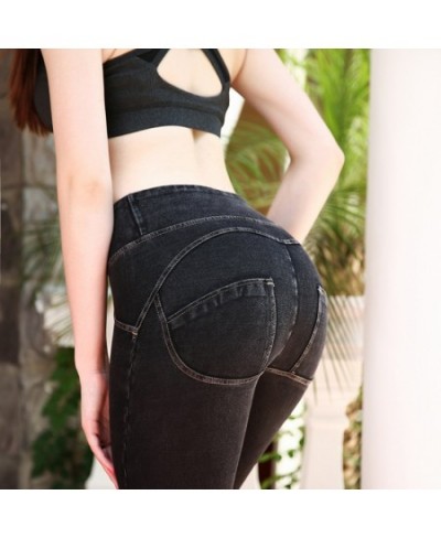 2022 New Fashion Women Butt Lifting Skinny Jeans High Waist Button Zippers Female Jeans Shapewear Denim Pencil Pants $40.85 -...