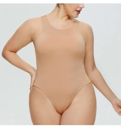 women Shapper Bodysuit seamless Scoop Neck Sleeveless Tight Teddies One-piece Breathable solid Lifter Shapers underwear $31.4...