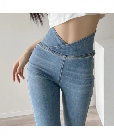 Woman Jeans High Waist New Korean Style Flared Pants Women's High Waist Tight Design Sense Super High Waist Denim Trousers Y2...