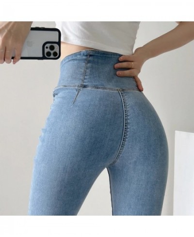 Woman Jeans High Waist New Korean Style Flared Pants Women's High Waist Tight Design Sense Super High Waist Denim Trousers Y2...