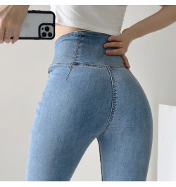 Woman Jeans High Waist New Korean Style Flared Pants Women's High Waist Tight Design Sense Super High Waist Denim Trousers Y2...