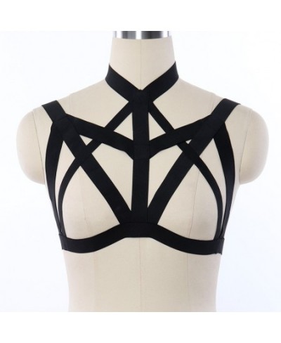 Harness For Women's Underwear Fetish Wear Cage Bra Sexy Bondage Lingerie Handmade Cupless Body Goth Crop Top Suspender Garter...