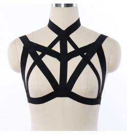 Harness For Women's Underwear Fetish Wear Cage Bra Sexy Bondage Lingerie Handmade Cupless Body Goth Crop Top Suspender Garter...