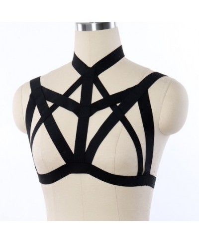 Harness For Women's Underwear Fetish Wear Cage Bra Sexy Bondage Lingerie Handmade Cupless Body Goth Crop Top Suspender Garter...