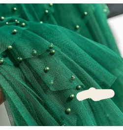 Women 2022 Spring Summer Irregular Tulle Skirt Female High Waist Pleated Skirt Ladies Fashion Casual New Pearls Mesh Skirts L...