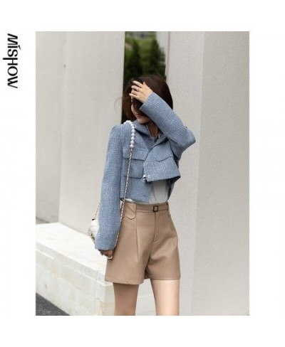 2023 Autumn Shorts For Women Leather Short Pants High Waist Wide Leg Short Trousers Sexy Female Clothing MXA33K0048 $49.36 - ...