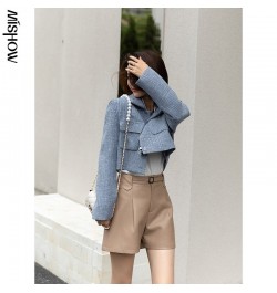 2023 Autumn Shorts For Women Leather Short Pants High Waist Wide Leg Short Trousers Sexy Female Clothing MXA33K0048 $49.36 - ...