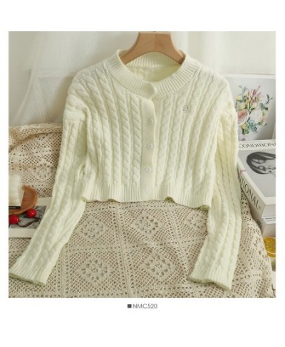 Knitting Causal Solid Color O-neck Long Sleeve Women Sweater New 2022 Autumn Fashion Single Row Button Cardigan Top Coat Kore...