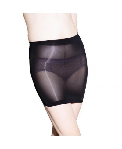 Sexy Glossy Sheer Micro Mini Stretchy Skirt Oil Shiny Slim Fit Stockings See Through Butt Lifting Shapewear $22.66 - Skirts