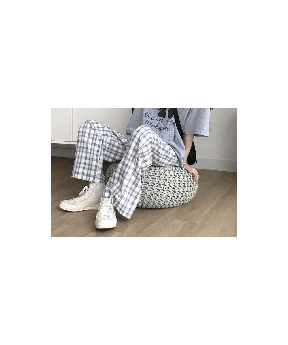 Spring Japanese Plaid Pants Sleep Bottoms Woman Pajamas Pants Bottoms Sleepwear Pants Pajama for Woman Pijama Mujer Homewear ...