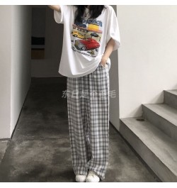 Spring Japanese Plaid Pants Sleep Bottoms Woman Pajamas Pants Bottoms Sleepwear Pants Pajama for Woman Pijama Mujer Homewear ...