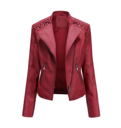 Fashion Faux Leather Jackets Chaqueta Mujer Basic Jacket Women Outfits Moto Biker Coat Woman Clothes Gothic PU Leather Outwea...