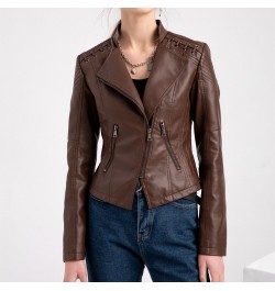 Fashion Faux Leather Jackets Chaqueta Mujer Basic Jacket Women Outfits Moto Biker Coat Woman Clothes Gothic PU Leather Outwea...