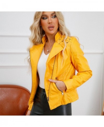 Fashion Faux Leather Jackets Chaqueta Mujer Basic Jacket Women Outfits Moto Biker Coat Woman Clothes Gothic PU Leather Outwea...