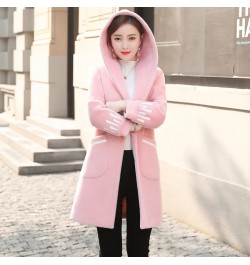 Autumn Winter New Woolen Coat Mid-Length Jackets Women's Mink Outwear Loose Cardigan Female Overwear Woolen Jacket Ladies Top...